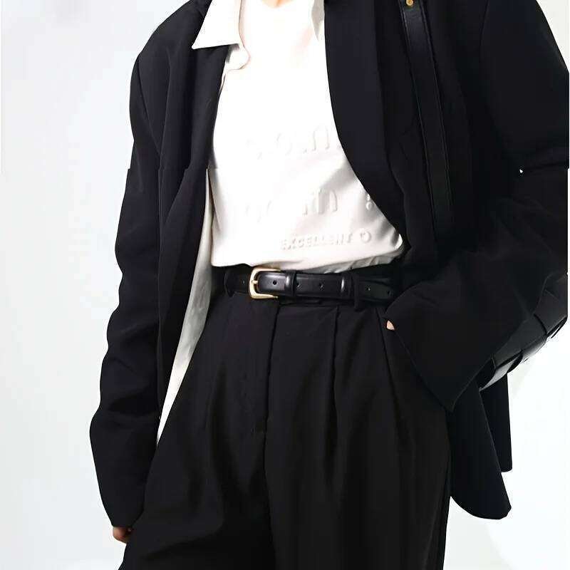 1 piece ladies fashion simple decorative black with jeans belt suitable for daily wear and use Y260225