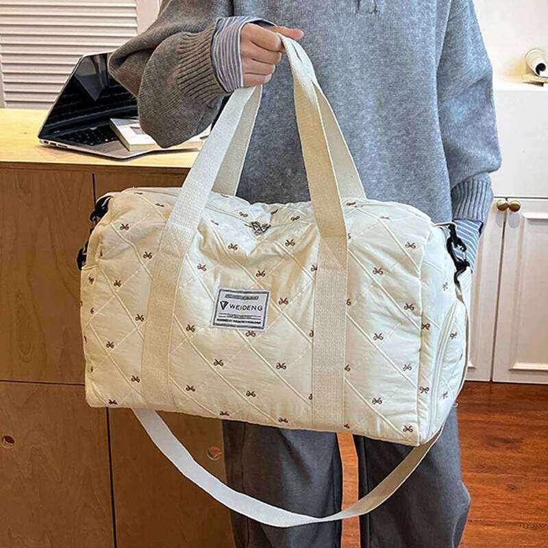 Bow Large Capacity Baby Diaper Bag Fashion Travel Duffel Women with Yoga Fitness Sport Bags Mom Stroller Maternity Totes Y260225