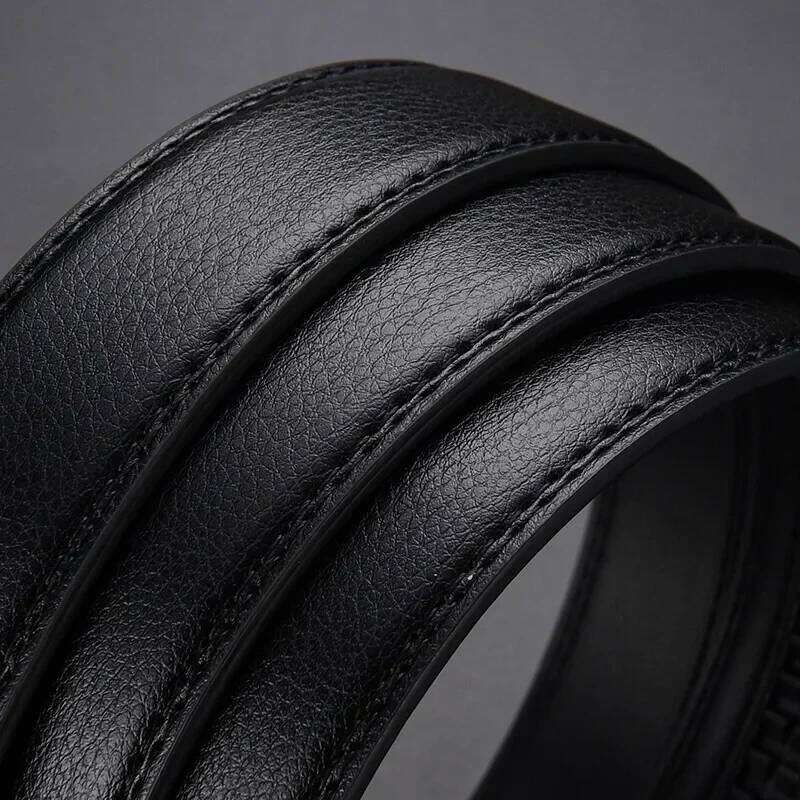 Business Luxury Brand Men's Click Belt - Genuine Leather, Automatic Alloy Buckle, Jeans Waist Strap Y260225