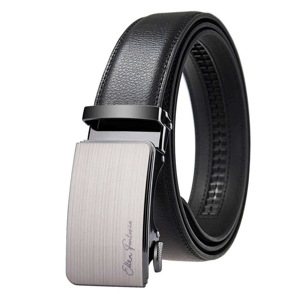 Fashion Designer for High Quality Genuine Leather Alloy Buckle Automatic Business Belt Men Y260225