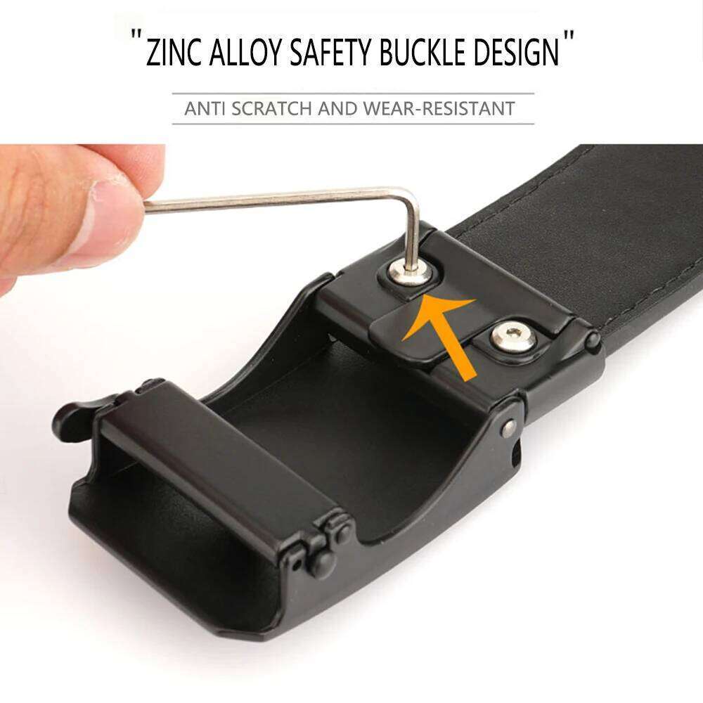 TUSHI Leather Tactical for Men with Luxury Automatic Buckle High Quality IPSC Girdle Black Designer Belt Y260225