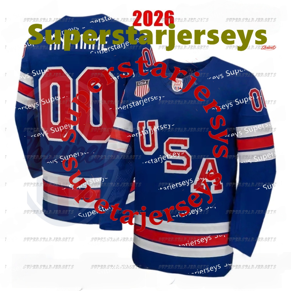 Olymps USA 2026 national Hockey Jerseys Matthew Tkachuk Matthew Jake Guentzel Brady Tkachuk Jack 86 J.Hughes Adam Fox Hellebuyck Quinn Hughes McAvoy C
