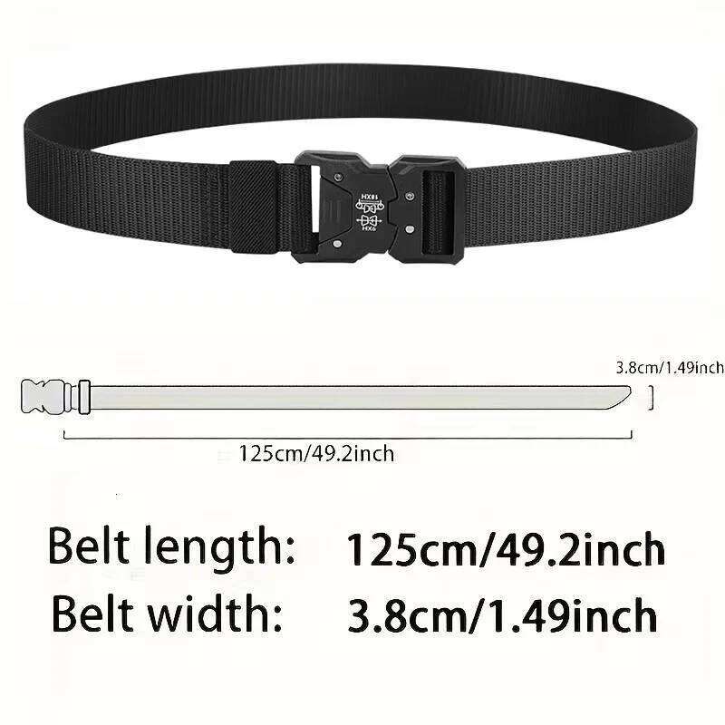 2Pcs Tactical Waist Belt - Durable Automatic Buckle, Perfect Outdoor Adventures, Unisex Accessories for Men and Women Y260225