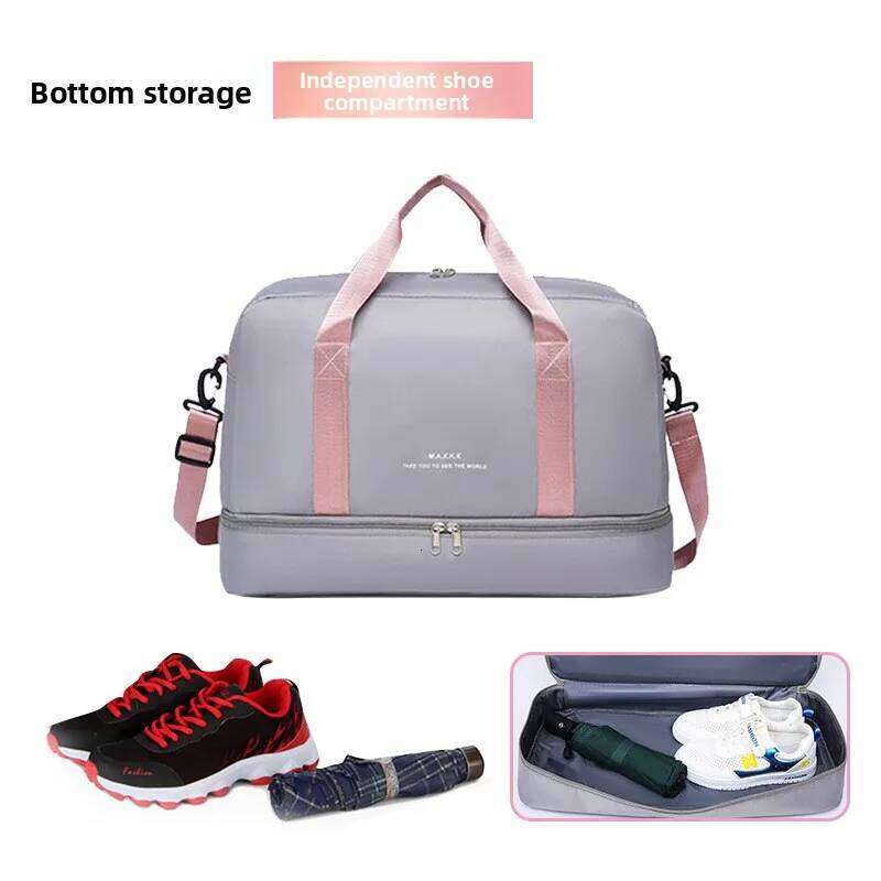 Travel Bag Large Capacity, High-end Feel, Set with A Suitcase, Independent Shoe Compartment, Can Be Carried By Hand Y260225