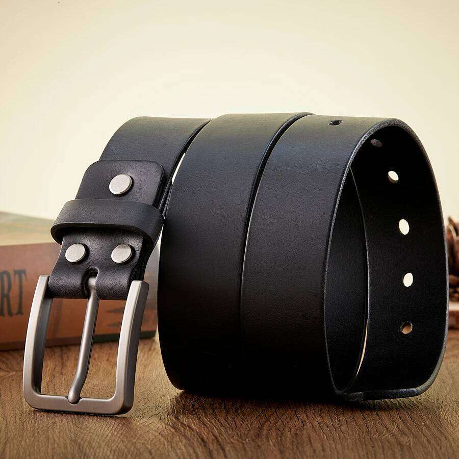 3.8CM Real Genuine Leather For Men High Quality Cowskin Casual Jeans Belts Business Cowboy Waistband Male Fashion Designer Belt Y260225
