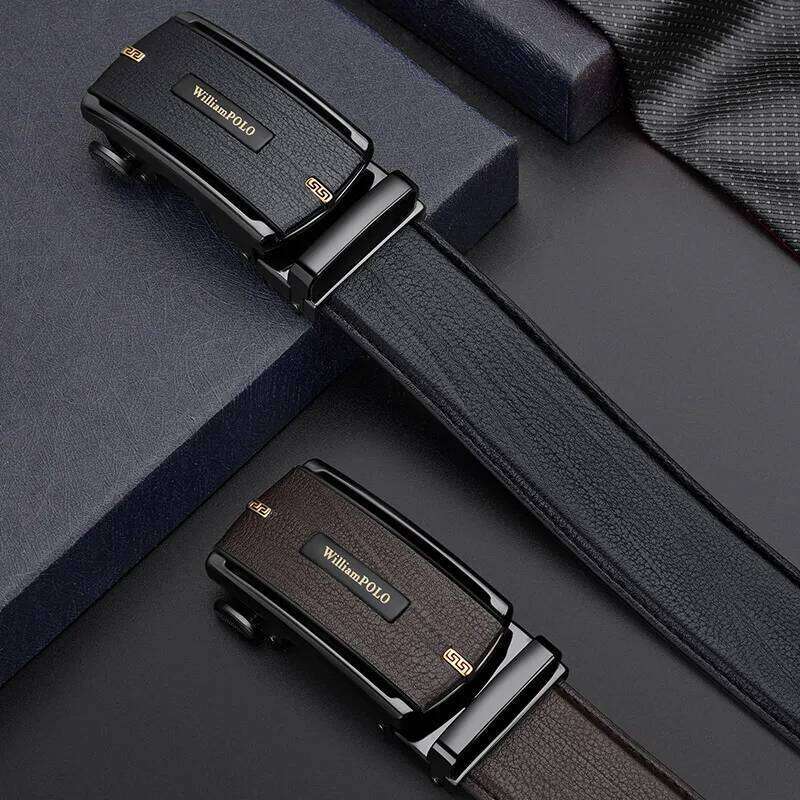 Men's automatic buckle fashionable versatile waist belt, personalized and casual pants belt Y260225