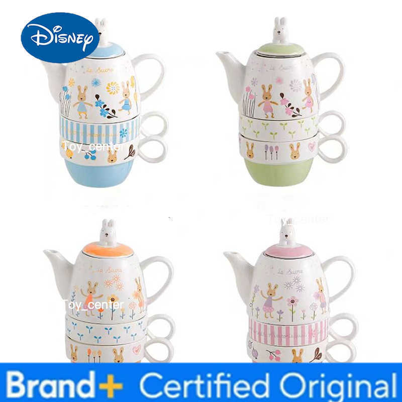 Cartoon teapot set Ceramic tea set with hand tea set Sugar rabbit mother pot with filter Christmas gift H260225