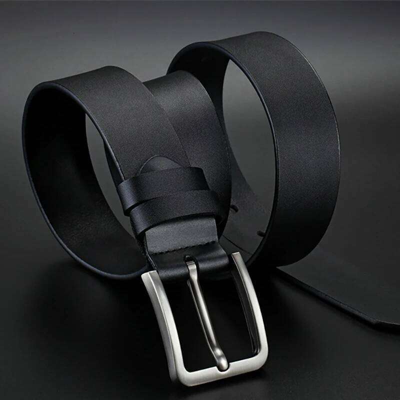 New Business Leisure Men's Belt Trend Alloy Square Buckle Male Famous Brand Luxury Designer PU Leather Jeans Belts for Men Y260225