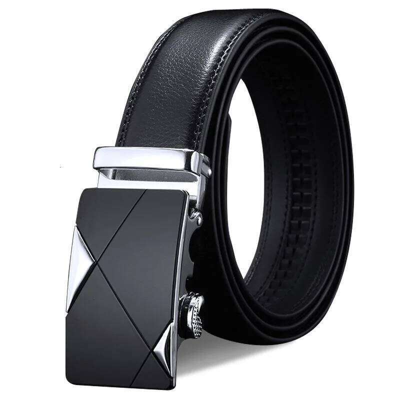 Famous Brand Mens Belts Quality Genuine Luxury Leather For Men Belt Strap Male Metal Automatic Buckle Y260225