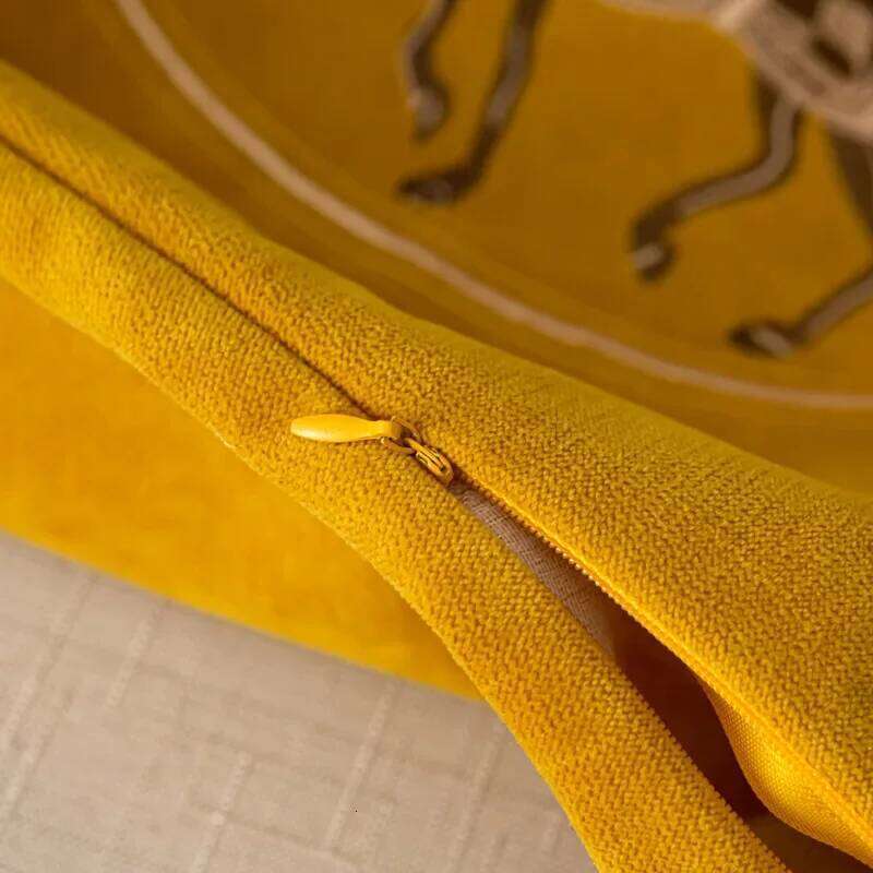 American Hand-embroidered Cushion Horse Pattern Hug Pillowcase Sofa Home Office Living Room Car Pillow Cover 45*45cm