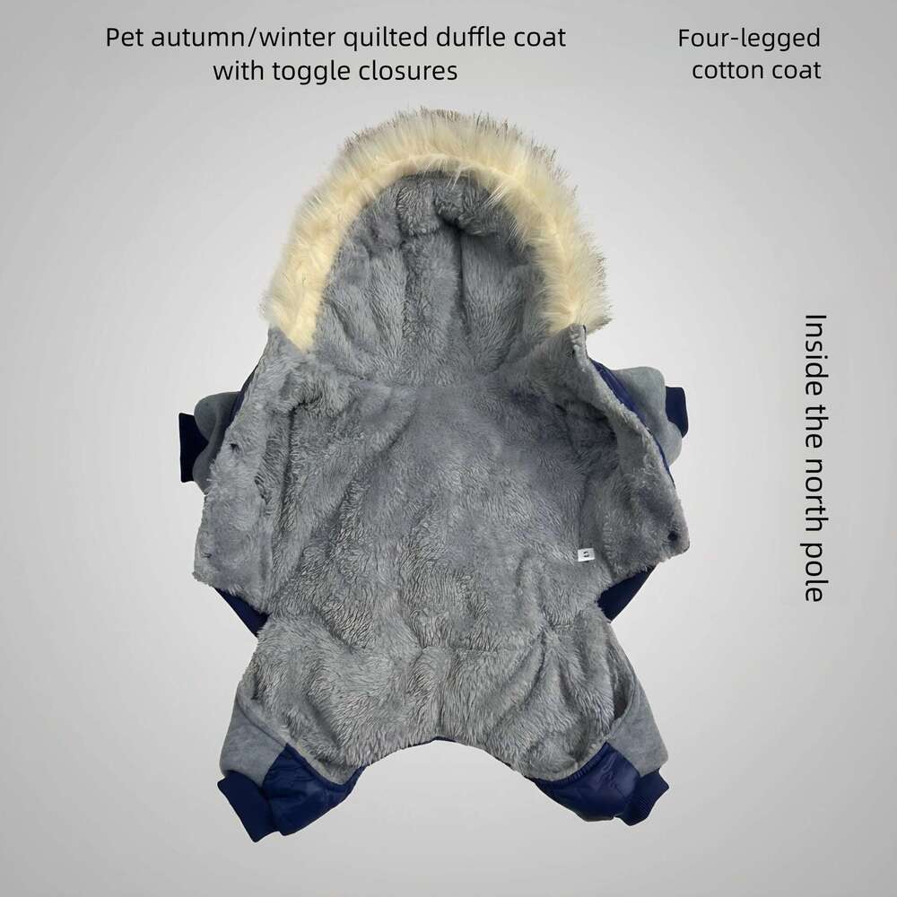 Manufacturer wholesale cross border pet cotton coats cold protection warmth clothing dogs four legged style Teddy French Bulldog autumn winter clothes