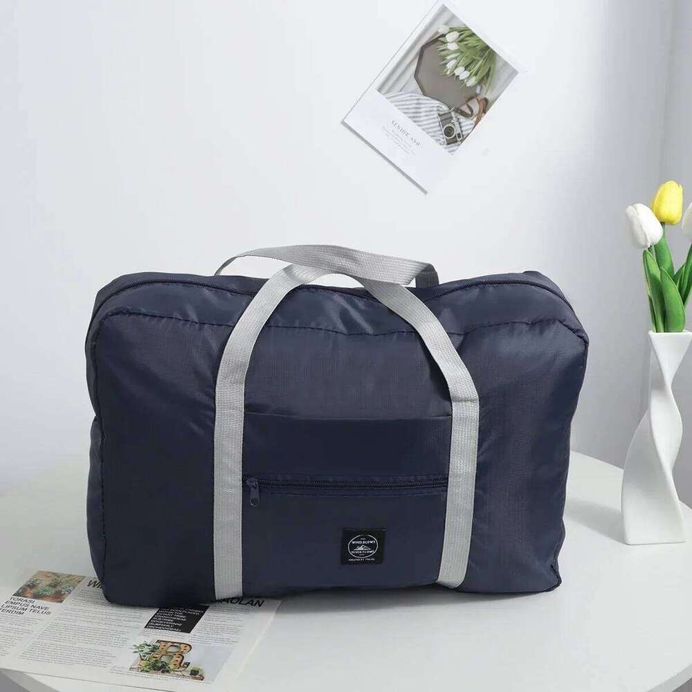 1pc Folding Organiser Luggage Handheld Boarding Bag Large Capacity Travel Storage Y260225