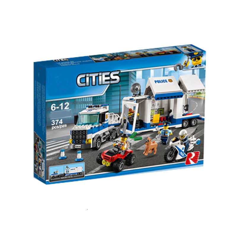 City Police Series Police Bank Chase Police Station Helicopter Truck Boy Building Block Toys Childrens Educational Toys X260225