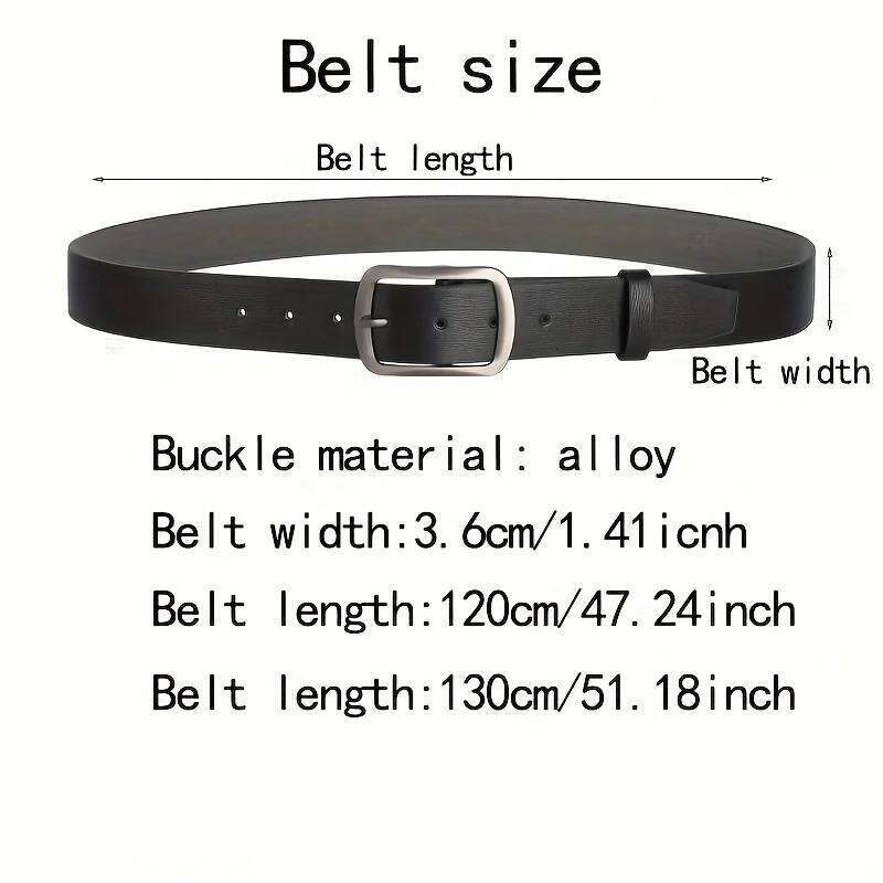 New Fashion Men's Metal Pin Buckle Belt Leisure Business Accessory Designer Belts For Jeans Waist Strap Plus SizeFor Ideal Gift Y260225