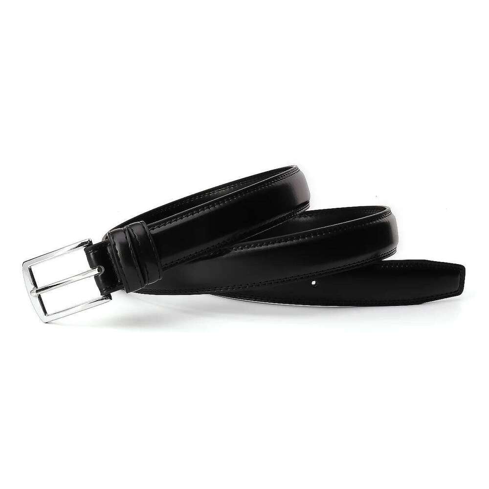 Fashionable Business Men's Belt, Durable Single Prong Buckle, Multiple Colors Available, Dark Color Series, Leather Belt for Dai Y260225