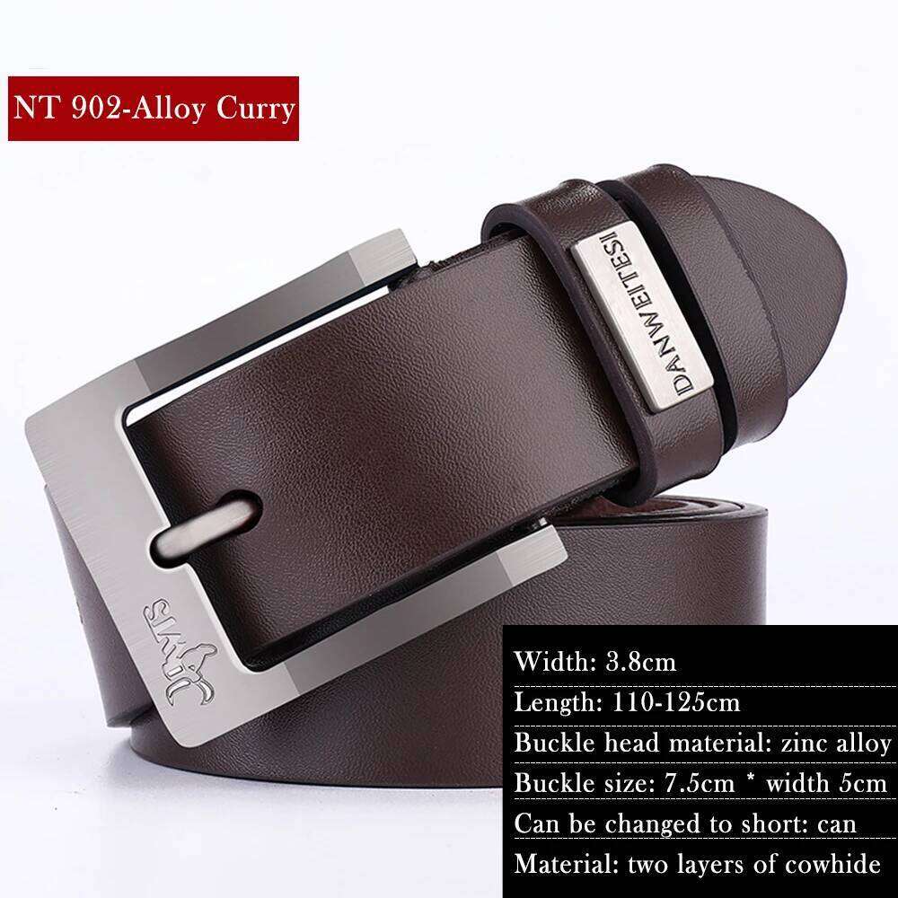 newMen High Quality Belt Men Male Strap Luxury Pin Buckle Genuine Fancy Vintage Jeans Free Shipping Y260225
