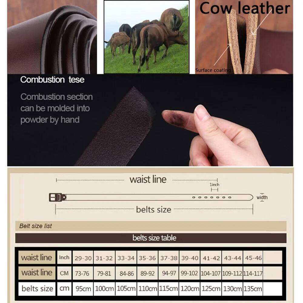 New Coolerfire genuine leather belts for men brand male pin buckle jeans Mens Belt Luxury Designer High Quality Leather belt Y260225