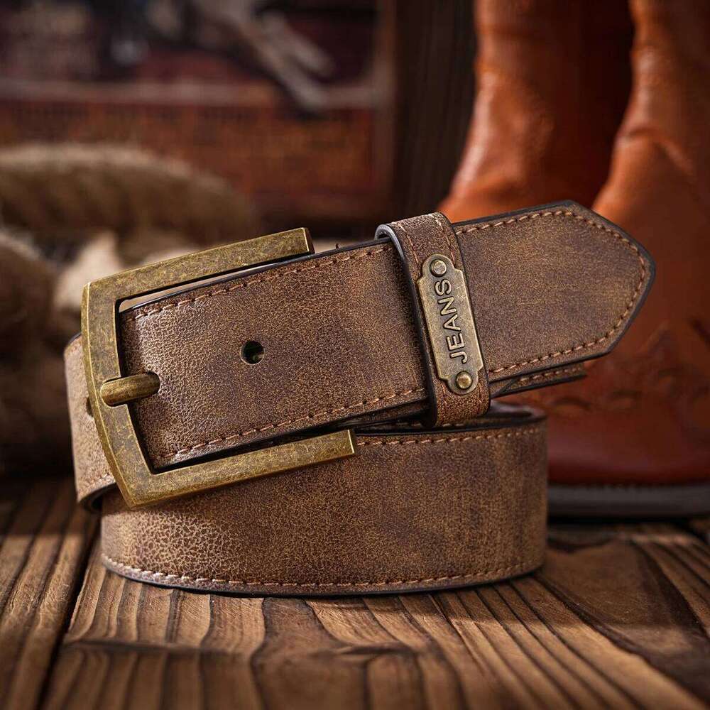 A Western-style PU material for both men women, a casual, retro and classic personalized belt Y260225