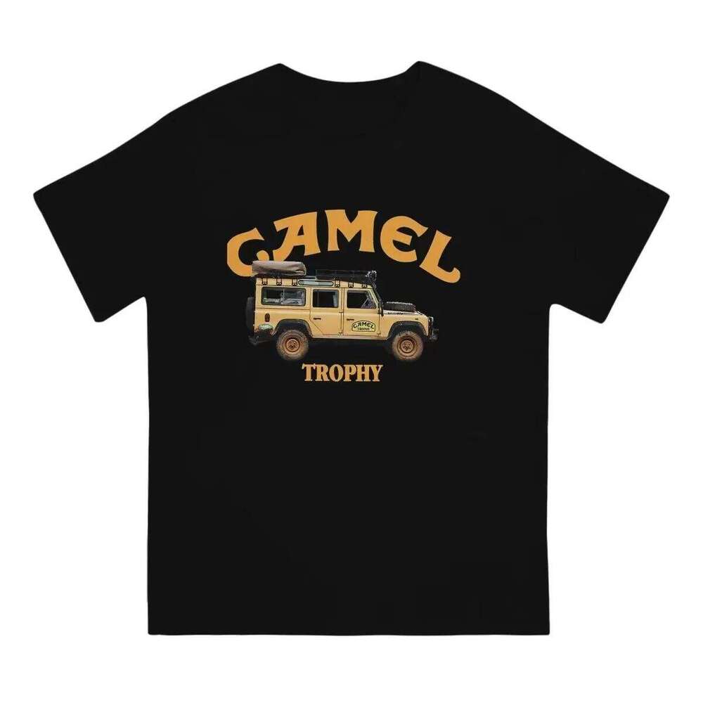 Retro Car Camel Cigarettes T-Shirt Vintage Cotton Tops Tees Short Sleeve Casual Streetwear Men Women Loose Harajuku Clothing C260225
