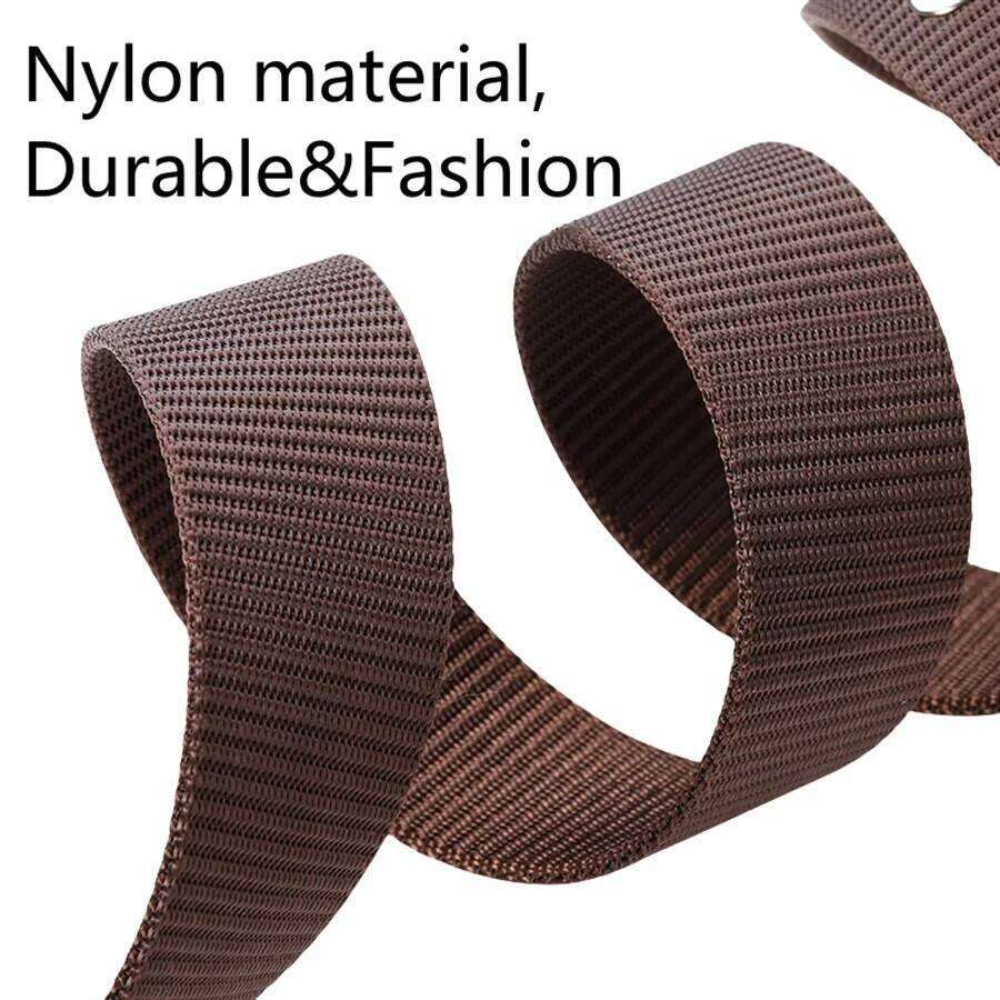 Men Pin Buckle Canvas Belt Men'Fashion Nylon Jeans Belt, Military Training Thickened Denim BeltTrend,Outdoor Casual Y260225