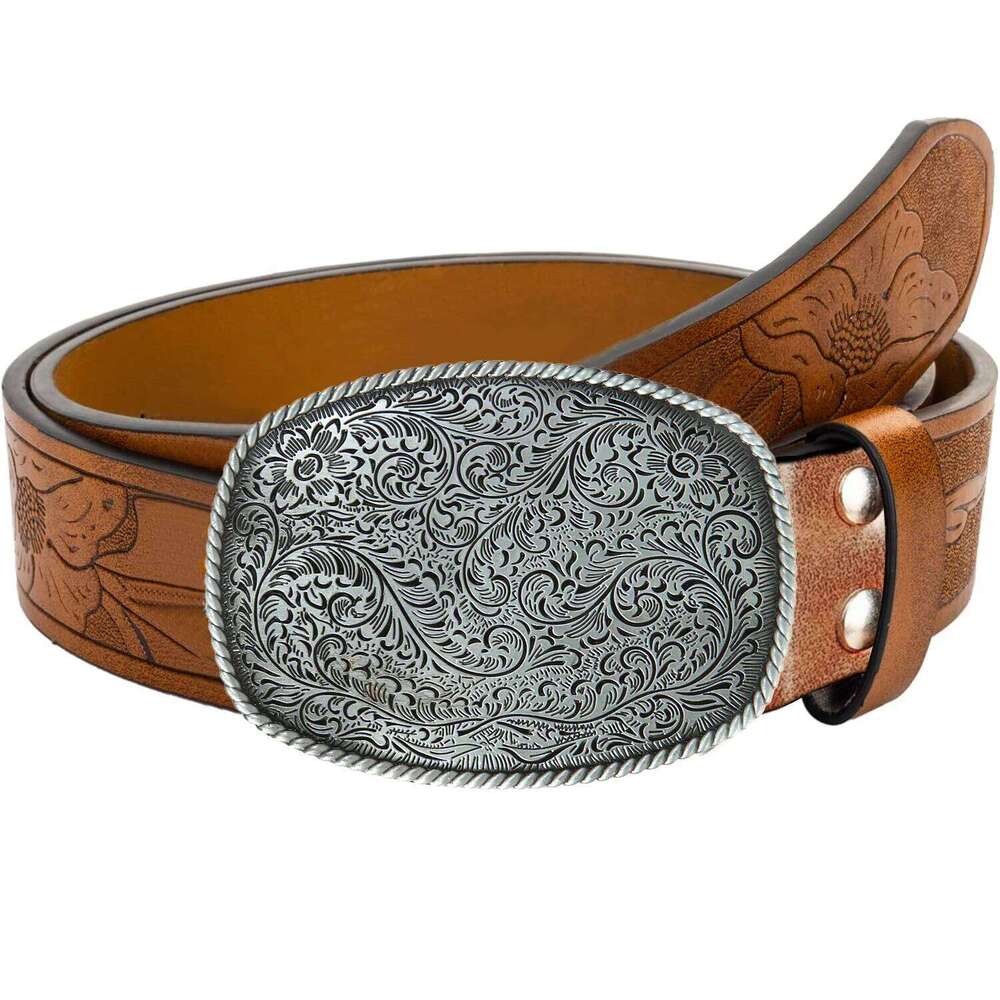 1pc new men's western cowboy belt suitable for casual pants daily sports outfit father's day gift Y260225