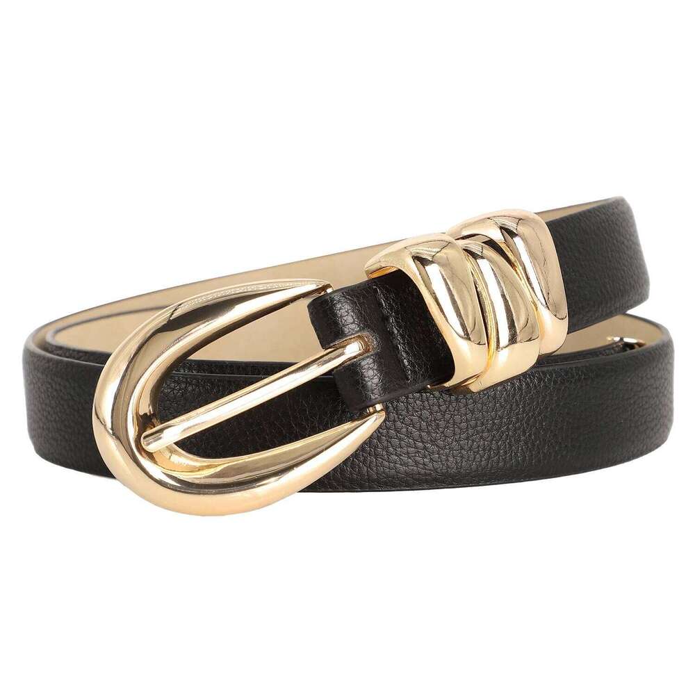 New Luxury Women's Leisure Fashion High-quality Golden Buckle Belt Design Waist Strap BeltSuitable for Jeans and SkirtsIdeal Gift Y260225