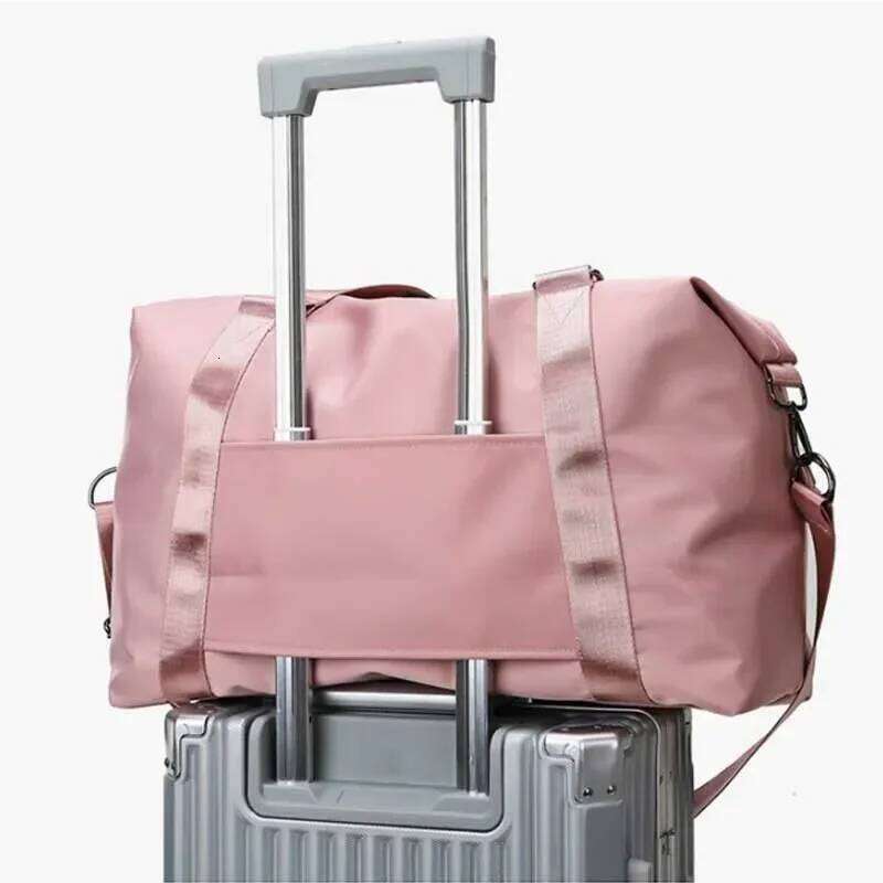 Women's Large Travel Multi-Functional Duffle Tote Handbags Nylon Waterproof Shoulder Bag Women Wet Dry Pockets Gym Bags Y260225