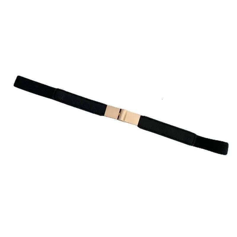 Women's Skinny For Adjustable Thin Waist Dress With Vintage Golden Buckle PU Leather Lady Belt Y260225