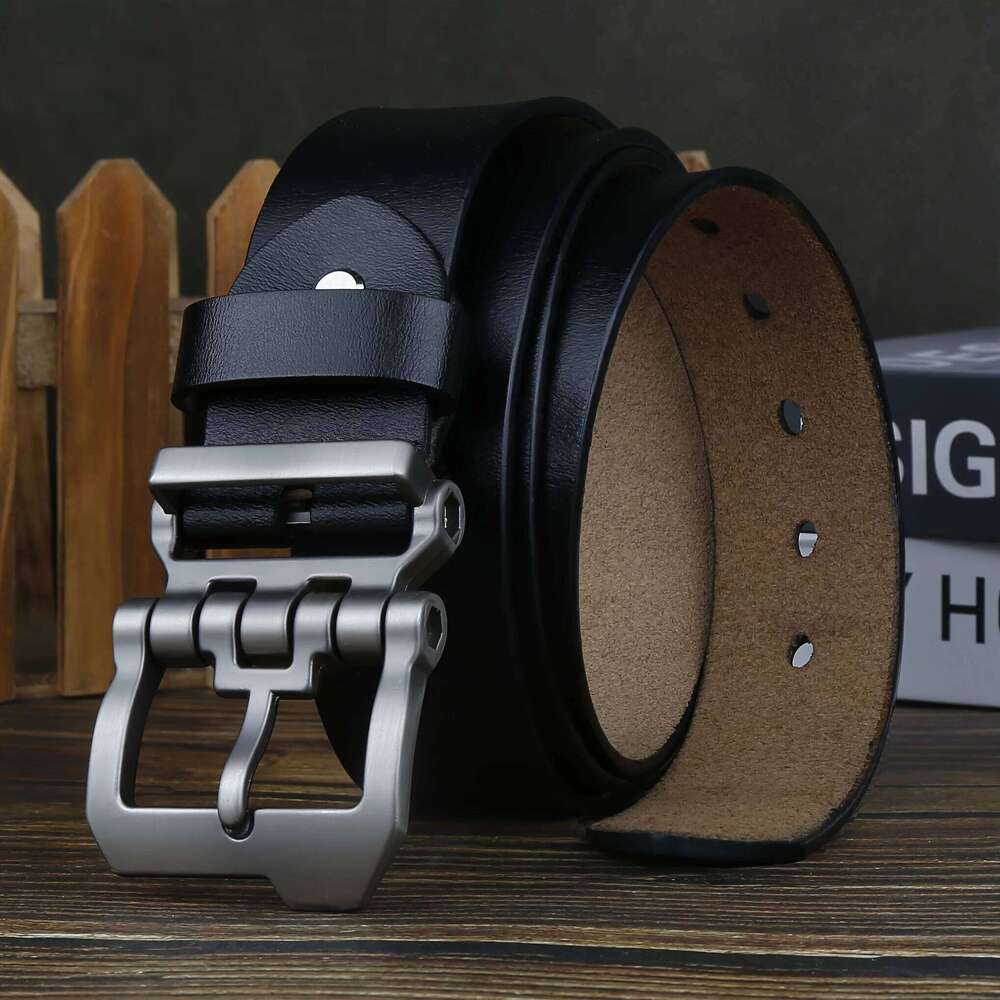 Men's High Quality Genuine Leather Belts Adjustable Casual Formal Male Pin Waistband for Jeans Pants Perfect Father'S Day Gift Y260225