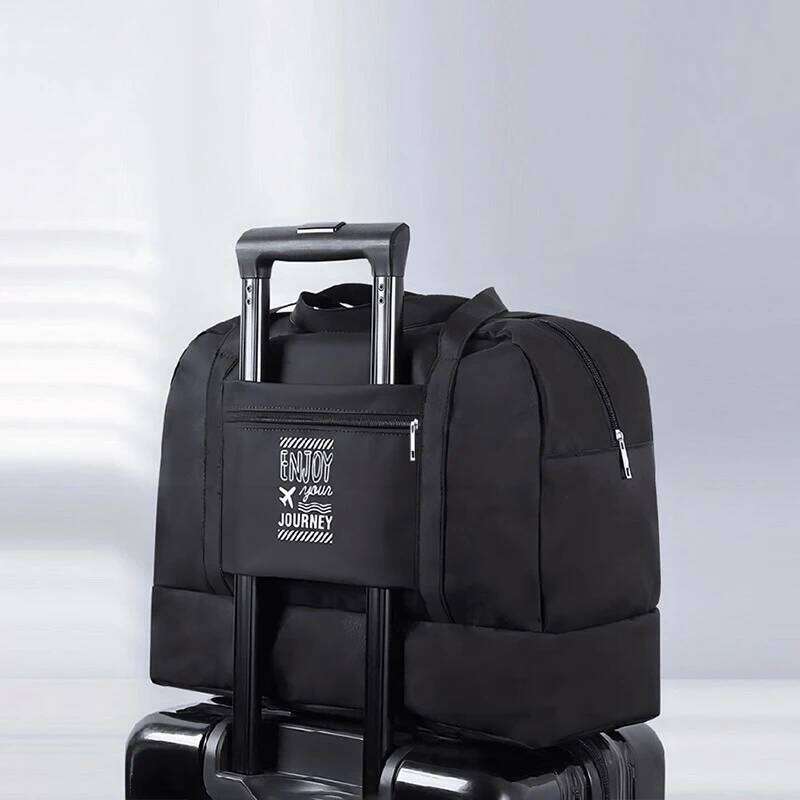 Large Capacity Fashion Bag For Unisex Weekend Solid Color Handbag Wet And Dry Separation Travel Carry On Bags Y260225