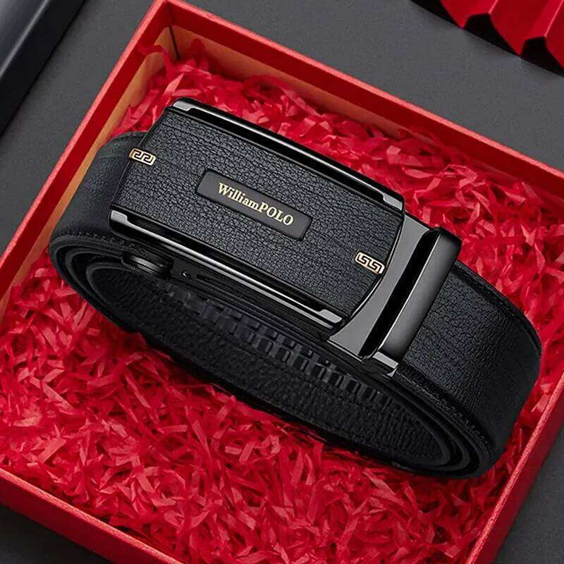 Men's automatic buckle fashionable versatile waist belt, personalized and casual pants belt Y260225
