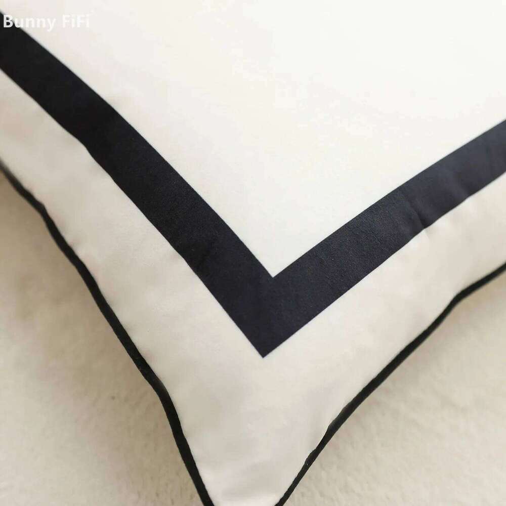 Simple Printed Cushion Cover Velvet Black Blue Square Soft Home Decoration Pillow Case Cozy Living Room Bedroom 45x45cm 40x40cm