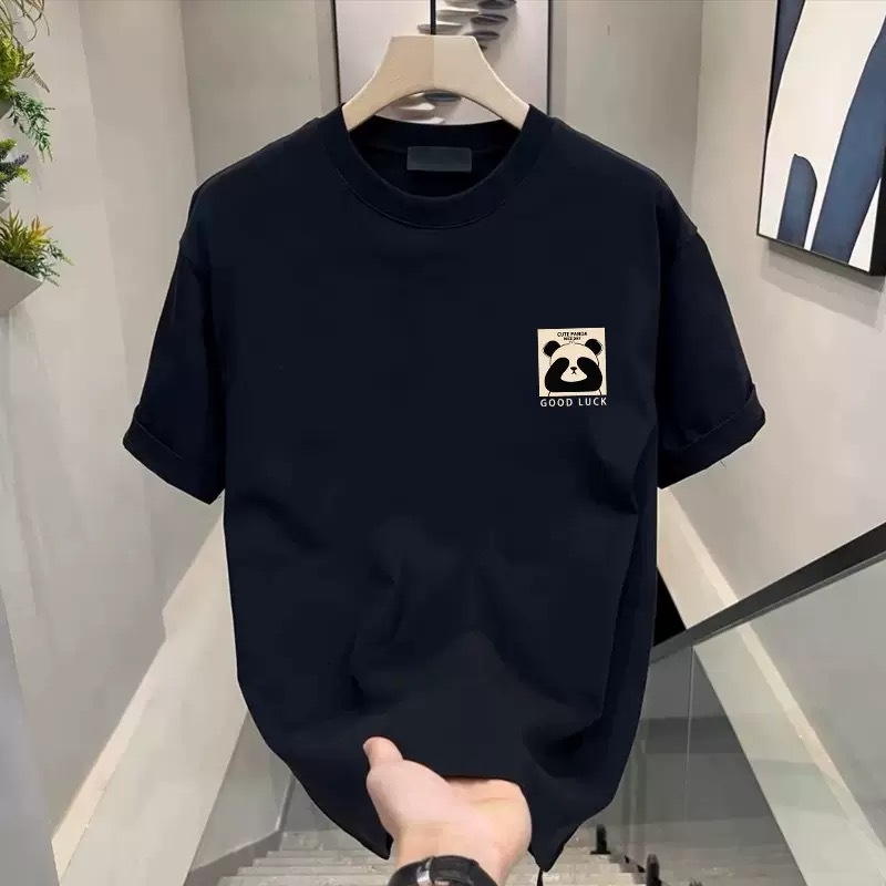 2026 New Design Men's Short-sleeved T-shirt For Outdoor Fashion, Casual, Business, Luxury, High-end, Versatile And Basic Round-neck Shirt Top