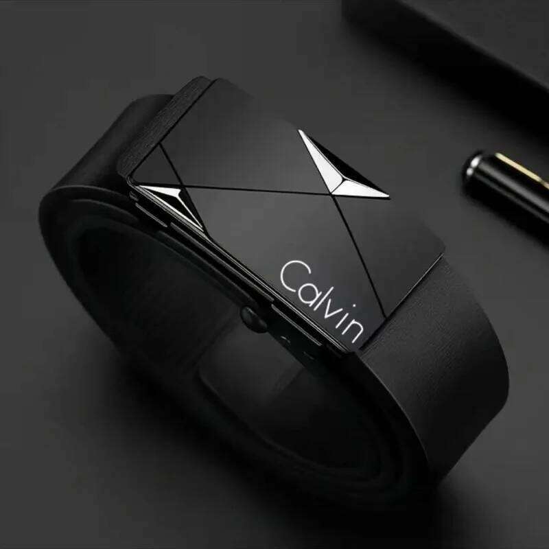 Men's trendy business fashionable jeans belt, white-collar, casual, gift for husband Y260225