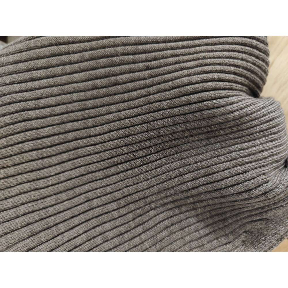 women's casual solid color high neck slim sweater dress long style XJ260225