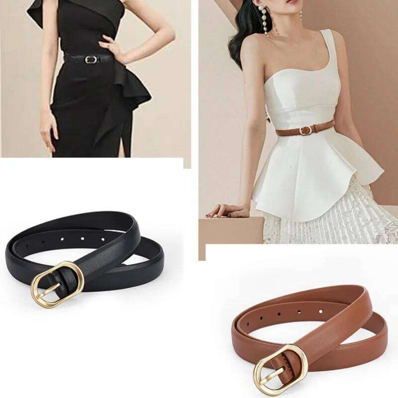 Top Quality Women's Pin Buckle Belt, 95-105cm Genuine Leather with Dress, Jeans Belt for Women Y260225