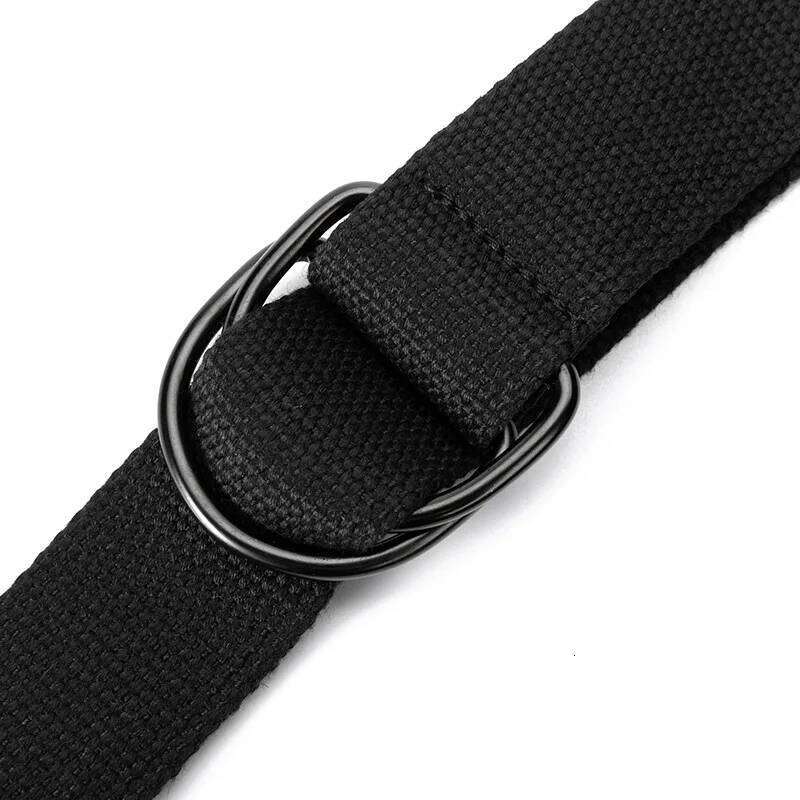 Nylon Double Loop Buckle for Men Women's Daily Fashion Canvas Woven with Adjustable and Elongated Tactical Belt Y260225