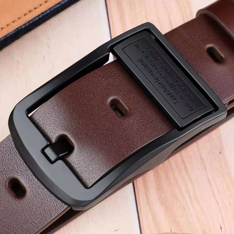 New Luxury Men PU Leather Metal Pin Buckle High Quality Famous Brand Designer Waist Strap Belt for Jeans Plus Size Y260225