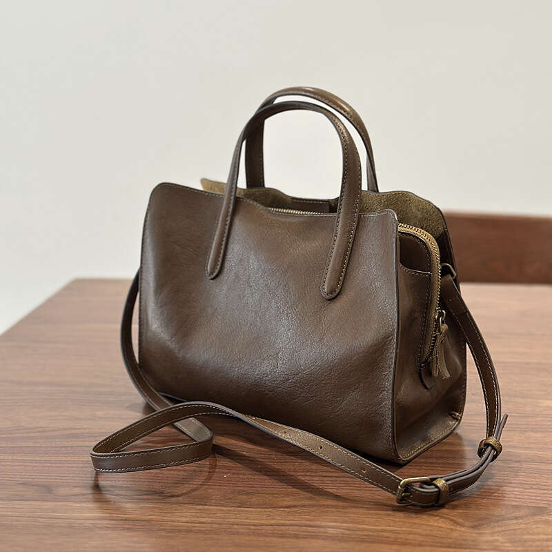 Luxury Shoulder Bags Totes Hobo Spring New Handbag Top Layer Cowhide Women S Casual Versatile Tote Small Genuine Leather Single Crossbody Bag SENYY