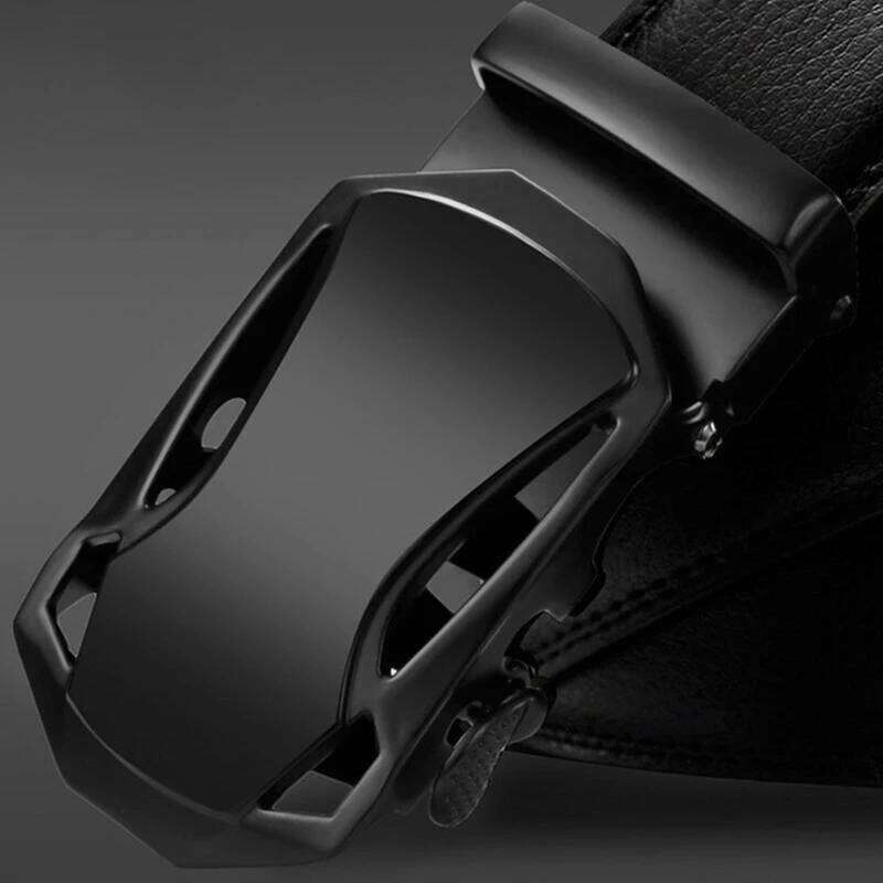 Famous Style Male Metal Automatic Buckle Brand Belt Genuine Luxury Leather Men's business Belts for Men Strap dropshipping Y260225