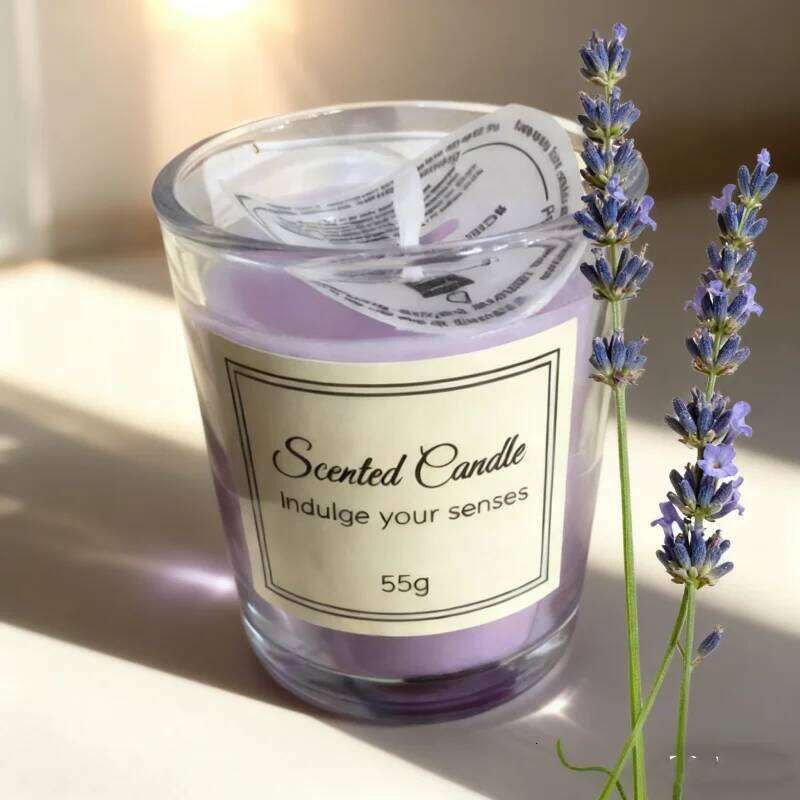Premium Aromatherapy Candle Box: Handmade Glass Soy Wax Candle, Smokeless, Creative Design, Ideal Companion Gift H260225