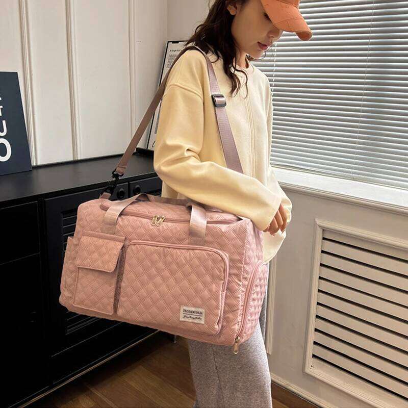 New Women's Travel Large Capacity Lightweight Fitness Bag Dry Wet Separation Unisex High Quality One Shoulder Handbag 2024 Y260225