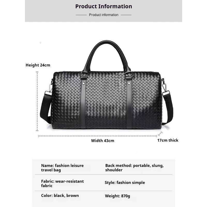 Extra Large Capacity Travel Duffel Bag - Lightweight, wet and dry separation, perfect for weekend getaways, fitness enthusiasts Y260225