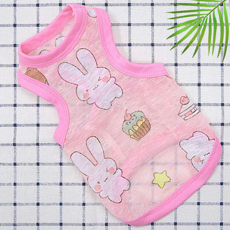 Pet Clothing Small Medium Dogs French Bulldog Cat Teddy Bichon Sun Protection Vest Dog Clothes Supplies WKERSIY