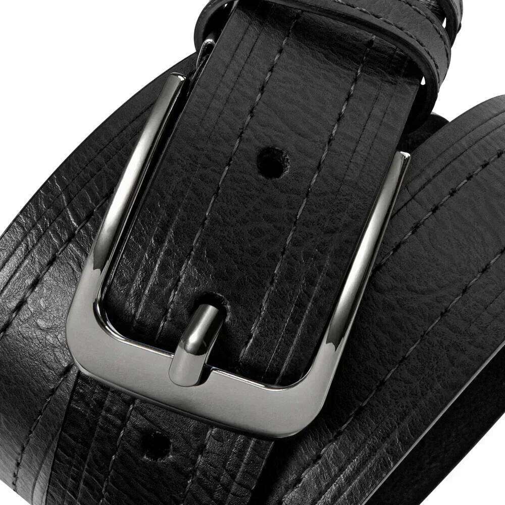 Leather Fashion Classic Metal Pin Buckle Casual Cowhide Men's Vintage Jean's Belts Gifts Belt for Women Y260225