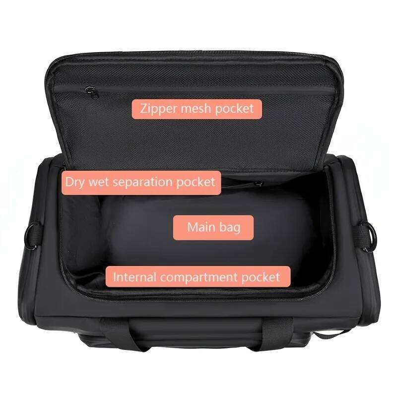 Men's Travel Duffels with Independent Shoe Compartment Casual Sports Gym Weekend Overnight Bag For University Students Y260225