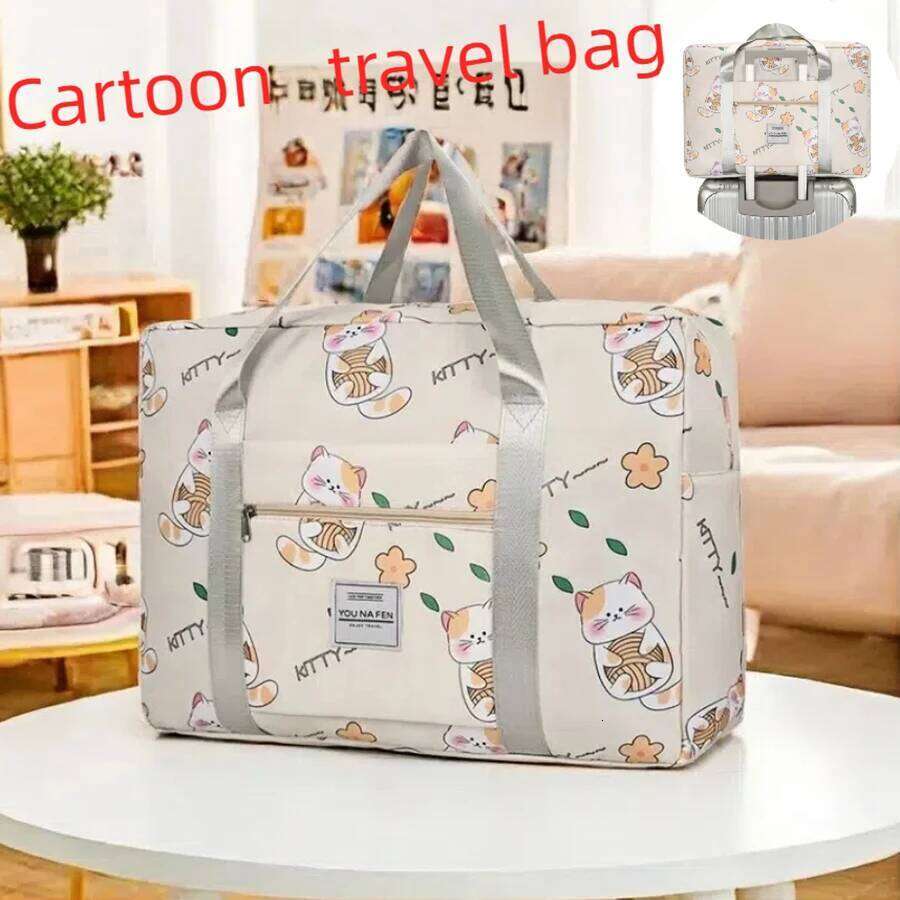 Large Capacity Cartoon Short Distance Travel Hand Pulled Lightweight Suitable For Students To Carry Luggage Bag Cute Y260225