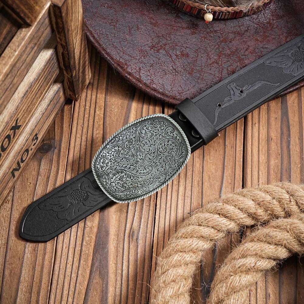 1pc new men's western cowboy belt suitable for casual pants daily sports outfit father's day gift Y260225
