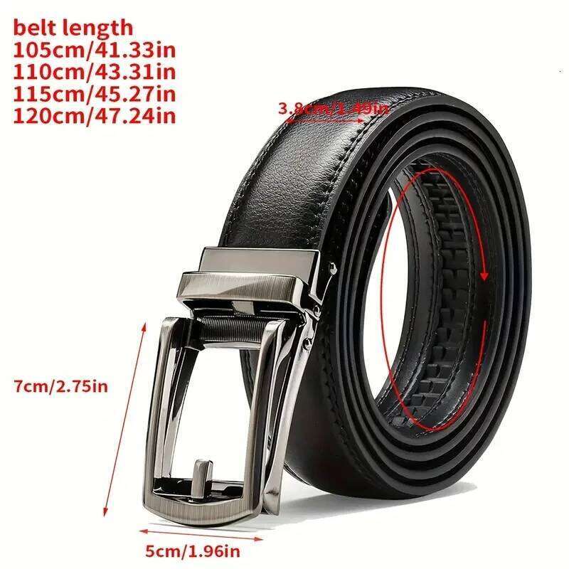 belt Leather Belt Metal Alloy Automatic Buckle Brand Luxury Design Waist Belts for Men Strap Male Y260225