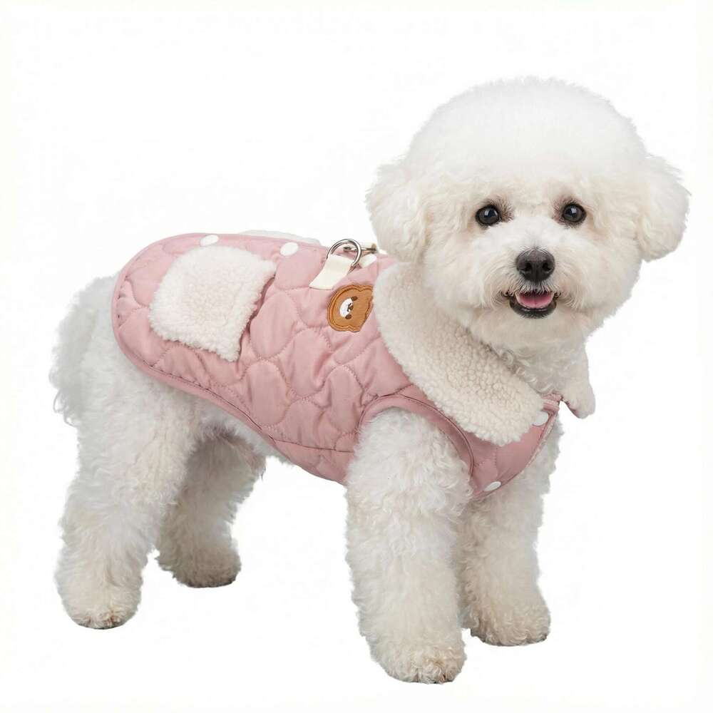 Famous brand Cross Border Vest Style Cute Small Dog Winter Puppy Teddy Spring Autumn Pet Cotton Clothes pupakaIK